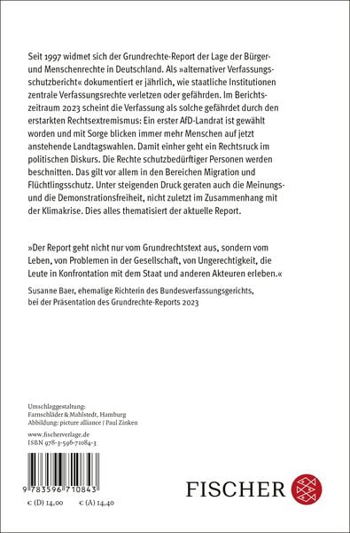 Produktbild: Grundrechte-Report 2024