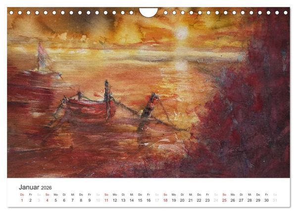 Produktbild: Die Atmosph&auml;re des Impressionismus (Wandkalender 2026 DIN A4 quer), CALVENDO Monatskalender