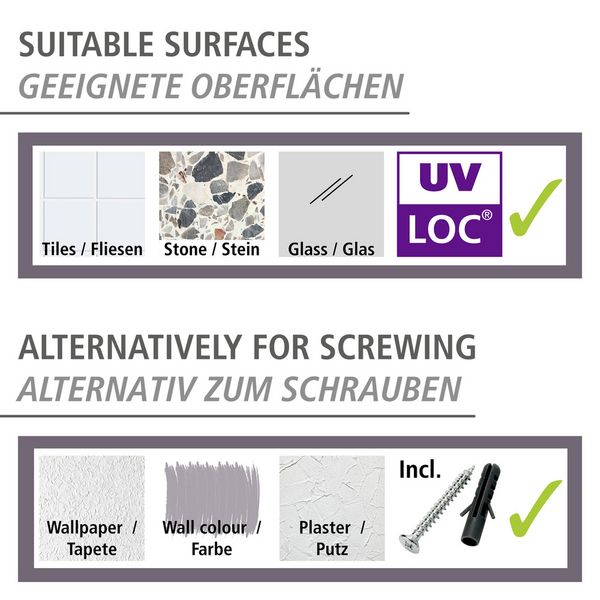 Produktbild: UV-Loc&reg; WC-Garnitur Mod. Udine, Befestigen ohne Bohren mit innovativem Klebesystem