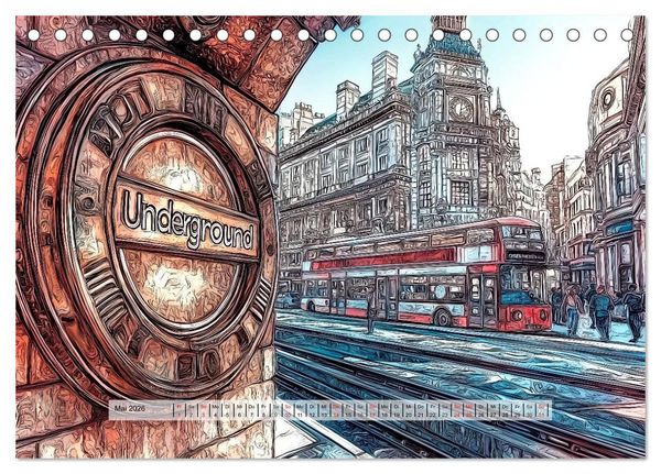 Produktbild: Comic City (Tischkalender 2026 DIN A5 quer), CALVENDO Monatskalender