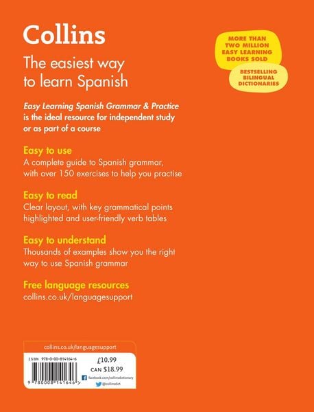 Produktbild: Easy Learning Spanish Grammar and Practice