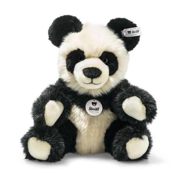 Produktbild: Steiff 060021 - Manschli Panda, sitzend, Pl&uuml;sch, 24 cm