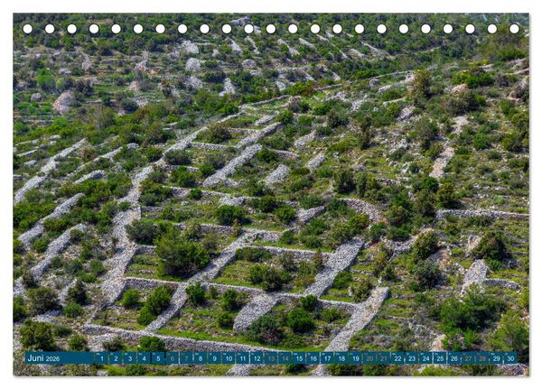 Produktbild: Insel Hvar - Der sonnigste Platz der Adria (Tischkalender 2026 DIN A5 quer), CALVENDO Monatskalender