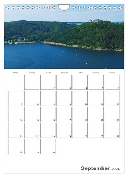 Produktbild: Hessens sch&ouml;nster See - Der Edersee (Wandkalender 2026 DIN A4 hoch), CALVENDO Monatskalender