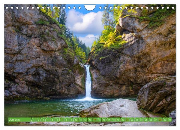 Produktbild: Rauschende Wildb&auml;che im Allg&auml;u (Wandkalender 2026 DIN A4 quer), CALVENDO Monatskalender