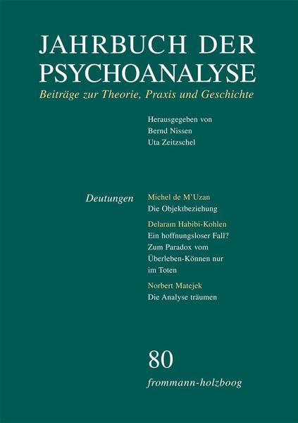 Produktbild: Jahrbuch der Psychoanalyse / Band 80: Deutungen