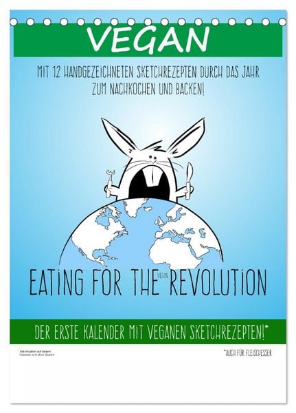 Produktbild: Vegankalender (Tischkalender 2026 DIN A5 hoch), CALVENDO Monatskalender
