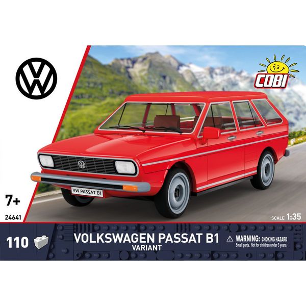 Produktbild: COBI 24641 - Volkswagen Passat Variant B1, rot, Bausatz 1:35, 110 Klemmbausteine