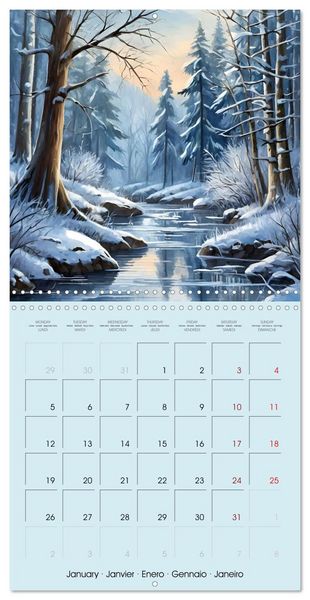 Produktbild: The forest through the seasons (Wall Calendar 2026 12 &times; 12 Inch) CALVENDO 12 Month Wall Calendar