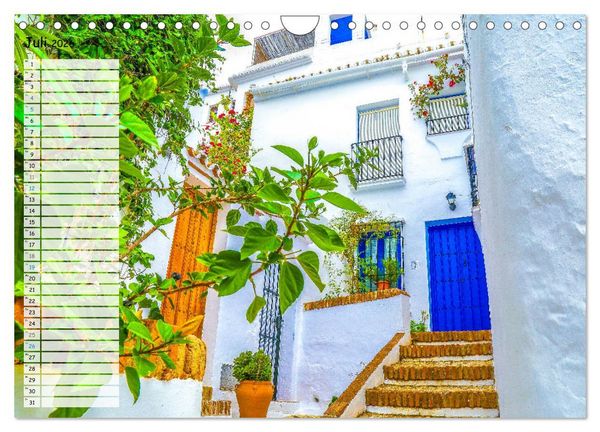 Produktbild: Die wei&szlig;en D&ouml;rfer Andalusiens (Wandkalender 2026 DIN A4 quer), CALVENDO Monatskalender