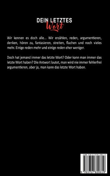Produktbild: Dein letztes Wort