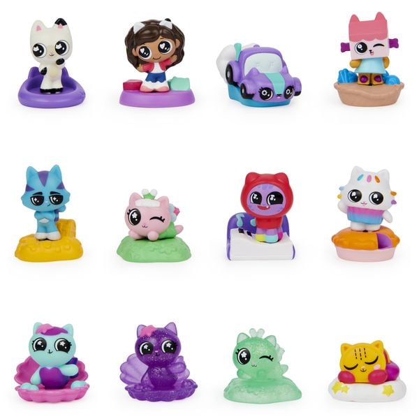 Produktbild: Gabby‘s Dollhouse, 1 von 12 Mini Überraschungs-Figuren (verschiedene Serien-Charaktere)