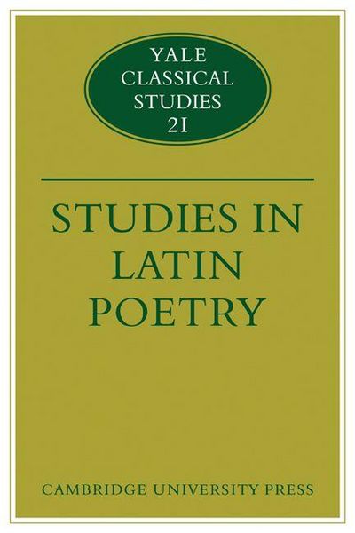 Produktbild: Studies in Latin Poetry