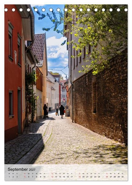 Produktbild: Ein Blick auf Erfurt in Farbe (Tischkalender 2027 DIN A5 hoch), CALVENDO Monatskalender