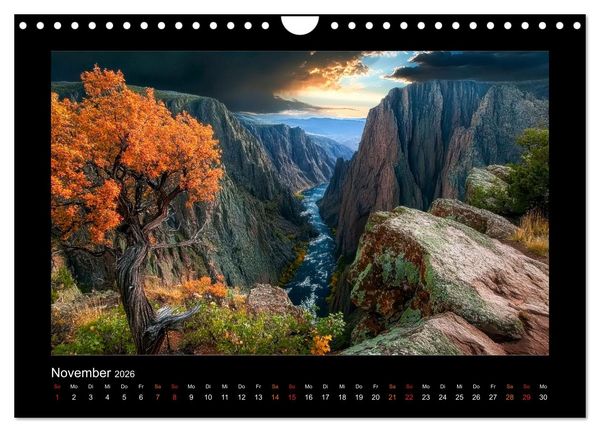 Produktbild: Nationalparks der USA - wilde Sch&ouml;nheiten (Wandkalender 2026 DIN A4 quer), CALVENDO Monatskalender