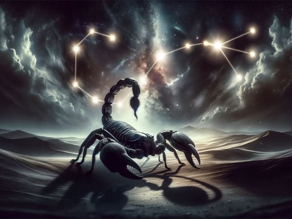 Produktbild: CALVENDO Puzzle Der Skorpion in der W&uuml;stennacht: Ein Symbol f&uuml;r Kraft und Wandlung | 1000 Teile Lege-Gr&ouml;&szlig;e 64x48cm Foto-Puzzle f&uuml;r gl&uuml;ckliche Stunden