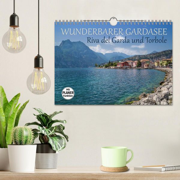 Produktbild: WUNDERBARER GARDASEE Riva del Garda und Torbole (Wandkalender 2026 DIN A4 quer), CALVENDO Monatskalender