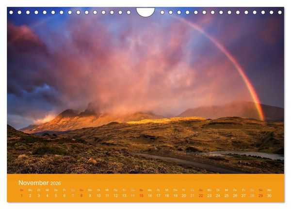 Produktbild: Farbenfrohes Patagonien (Wandkalender 2026 DIN A4 quer), CALVENDO Monatskalender