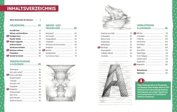 Produktbild: Die Kunst des Zeichnens f&uuml;r Kinder Zeichenschule - Optische T&auml;uschung