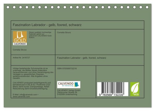Produktbild: Faszination Labrador - gelb, foxred, schwarz (Tischkalender 2027 DIN A5 quer), CALVENDO Monatskalender