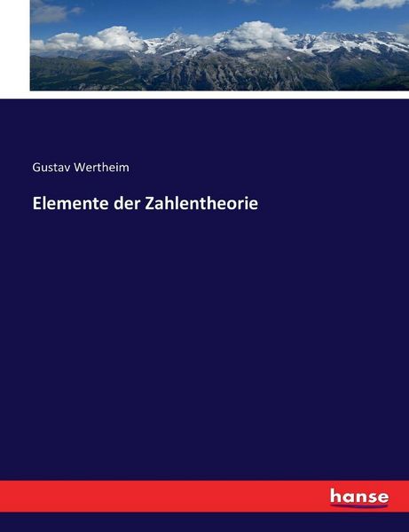 Produktbild: Elemente der Zahlentheorie