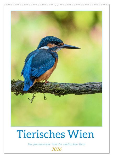 Tierisches Wien (Wandkalender 2026 DIN A2 hoch), CALVENDO Monatskalender
