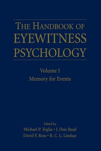 Produktbild: The Handbook of Eyewitness Psychology: Volume I