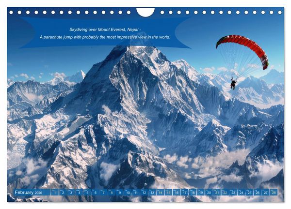 Produktbild: Crazy ideas for adventure enthusiasts (Wall Calendar 2026 DIN A4 landscape), CALVENDO 12 Month Wall Calendar