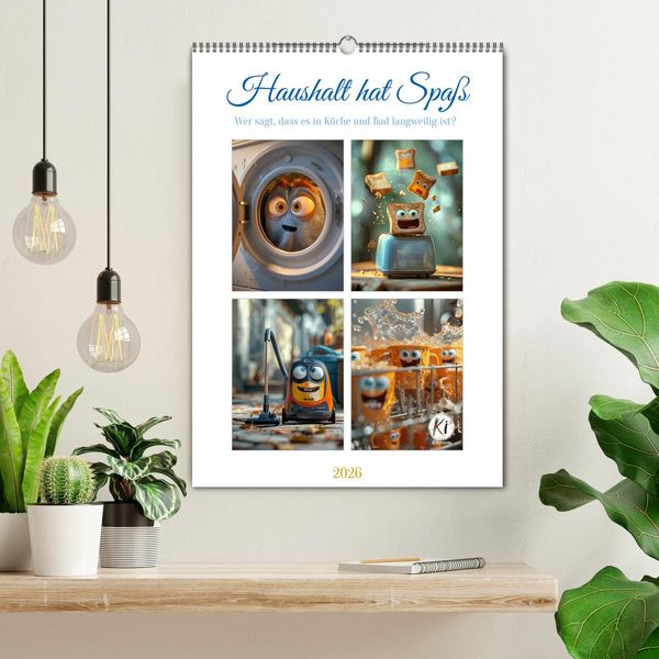 Produktbild: Haushalt hat Spa&szlig; (Wandkalender 2026 DIN A2 hoch), CALVENDO Monatskalender