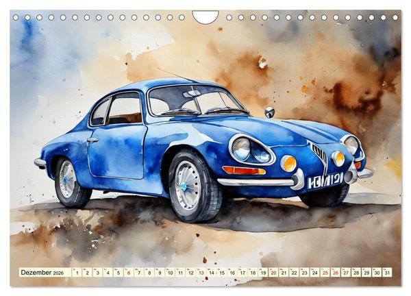 Produktbild: Oldtimer - Kultmodelle aus den 1960er Jahren (Wandkalender 2026 DIN A4 quer), CALVENDO Monatskalender