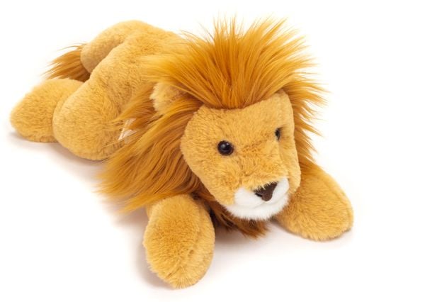 Teddy Hermann 90477 - Löwe liegend, Stofftier, Kuscheltier, 33 cm