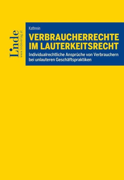 Produktbild: Verbraucherrechte im Lauterkeitsrecht