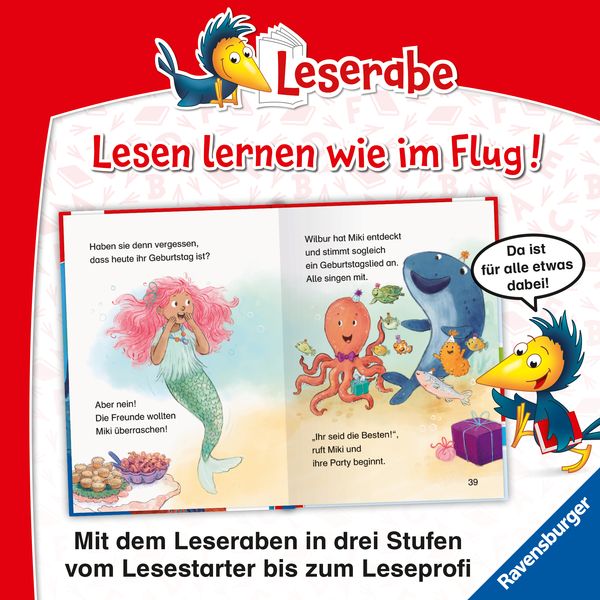 Leserabe 1. Lesestufe - Meermädchen Miki feiert Geburtstag
