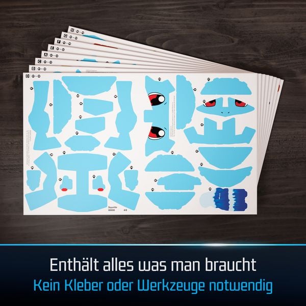Produktbild: 4D Build - Pok&eacute;mon Schiggy - detailreiches 3D-Puzzle