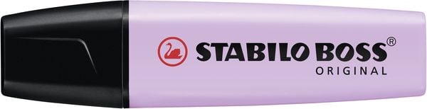 Textmarker - STABILO BOSS ORIGINAL Pastel - 4er Pack - Hauch von Minzgrün, rosiges Rouge, Schimmer von Lila, zartes Türkis