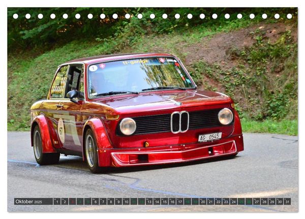 Produktbild: OLDTIMER BERGRENNEN - BMW Fahrzeuge (Tischkalender 2025 DIN A5 quer), CALVENDO Monatskalender