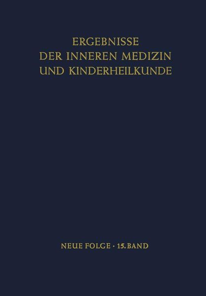 Produktbild: Ergebnisse der Inneren Medizin und Kinderheilkunde