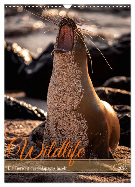 Produktbild: Wildlife - Die Tierwelt der Galapagos Inseln (Wandkalender 2026 DIN A3 hoch), CALVENDO Monatskalender