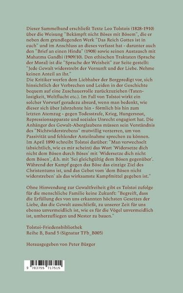 Produktbild: Das Gesetz der Gewalt und die Vernunft der Liebe
