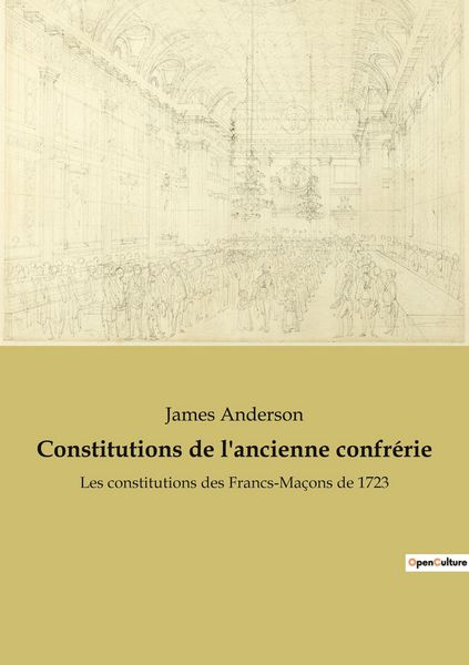 Produktbild: Constitutions de l'ancienne confr&eacute;rie