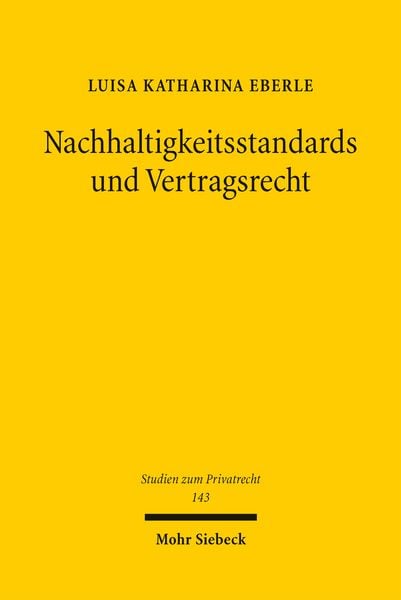 Produktbild: Nachhaltigkeitsstandards und Vertragsrecht
