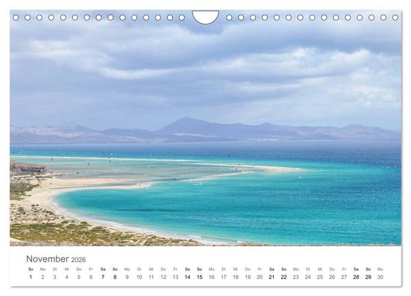 Produktbild: Fuerteventura - die W&uuml;steninsel der Kanaren (Wandkalender 2026 DIN A4 quer), CALVENDO Monatskalender