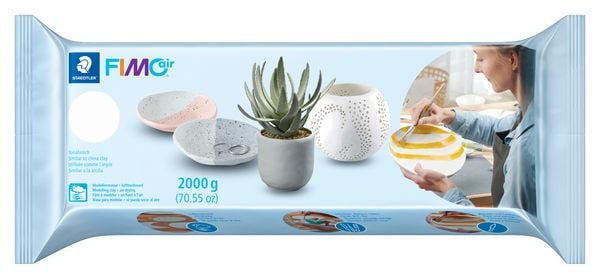 Produktbild: STAEDTLER FIMOair Lufttrocknende Modelliermasse, Gro&szlig;block 2000 g, 8102-0