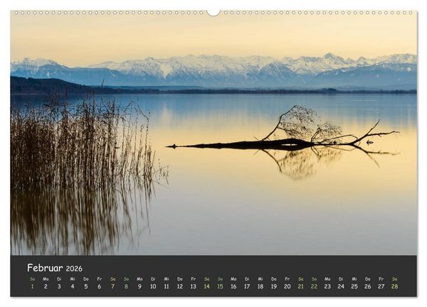 Produktbild: Ammersee bis Walchensee - Traumlandschaften im Voralpenland (Wandkalender 2026 DIN A2 quer), CALVENDO Monatskalender