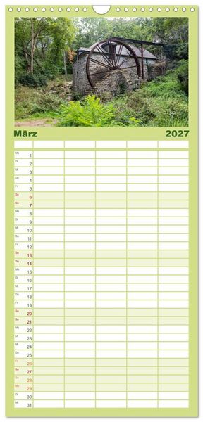 Produktbild: Familienplaner 2027 - Cornouaille - Ein Ausflug in den S&uuml;dwesten der Bretagne mit 5 Spalten (Wandkalender, 21 x 45 cm) CALVENDO