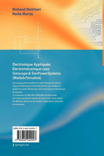 Produktbild: Electronique Appliqu&eacute;e, Electrom&eacute;canique sous Simscape & SimPowerSystems (Matlab/Simulink)