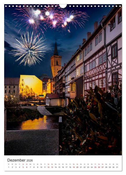 Produktbild: Erfurt - Die romantische Altstadt (Wandkalender 2026 DIN A3 hoch), CALVENDO Monatskalender