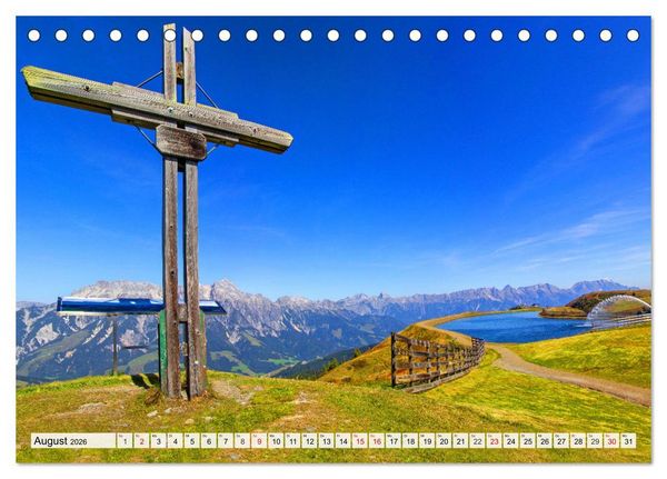 Produktbild: Gr&uuml;&szlig;e aus Saalbach (Tischkalender 2026 DIN A5 quer), CALVENDO Monatskalender