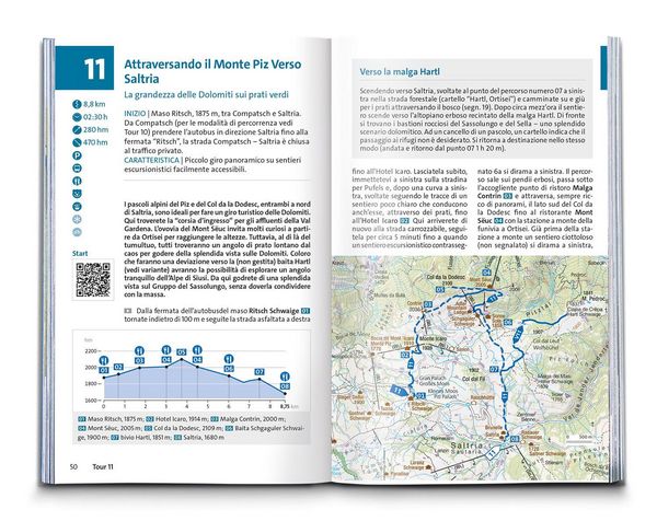 Produktbild: KOMPASS guida escursionistica Alpe di Siusi, Sassolungo, Sciliar, Val di Tires, 35 itinerari