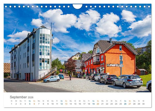 Produktbild: Oberhof - Urlaubsparadies am Rennsteig (Wandkalender 2026 DIN A4 quer), CALVENDO Monatskalender